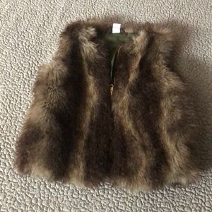 GAP Kids faux fur vest.